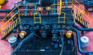 Pipes and Valves on Ship