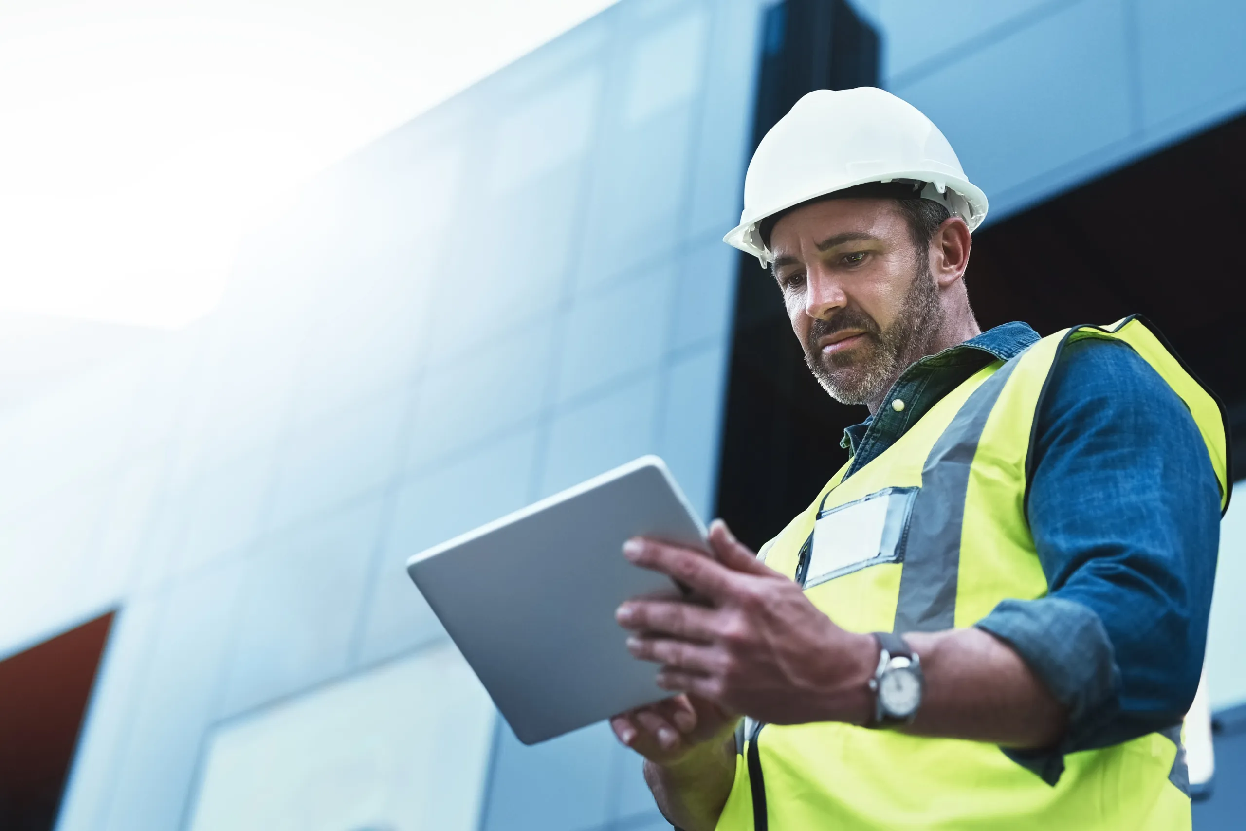 supply availability man working on-site